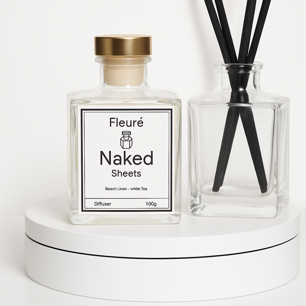 Naked Sheets Diffuser – Light & Fresh Transparent Edition | Fleuré